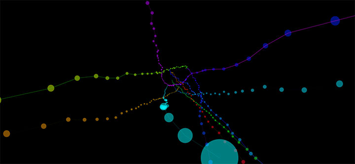 HTML5 Canvas炫酷3D线条延伸动画特效-精品资源网