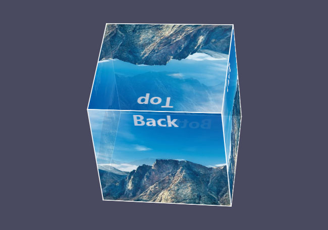 图片拼成的CSS3 3D立方体旋转展示动画特效-精品资源网