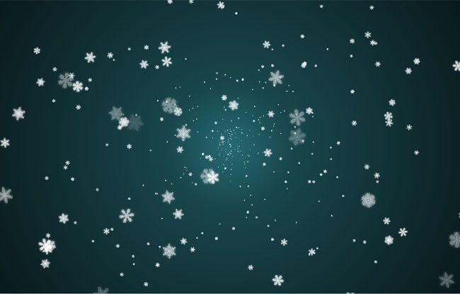 HTML5 Canvas雪花散开放大动画特效-精品资源网