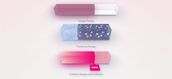 3款漂亮的html5+css3 3D百分比进度条动画特效-精品资源网